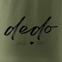 Dedo - tričko menami detí písacie písmo