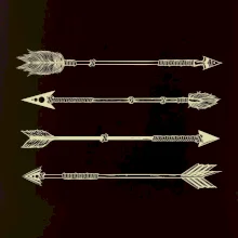 Šípy kresba Šípy kresba