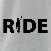 Ride - nápis s cyklistom Ride - nápis s cyklistom