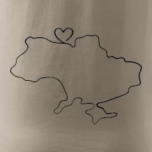 Mapa Ukrajiny - srdce