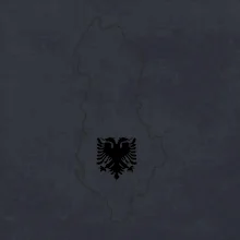 Albánsko obrys mapa