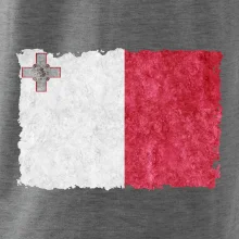 Vlajka Malta ohrýzaná