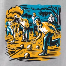 Petanque hra - modro oranžová
