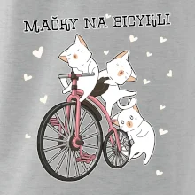 Mačky na bicykli