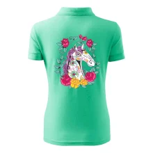 Kôň farebný s kvetinami