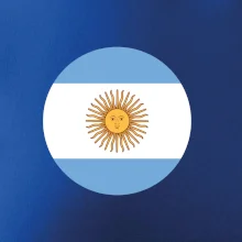 Argentína vlajka guľatá