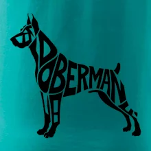 Doberman - nápis v tele