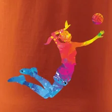 Volejbalista/Volejbalistka splash s loptou