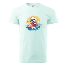 Lhasa Apso na vodnom skútri