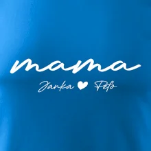 Mama - tričko menami deti písacie