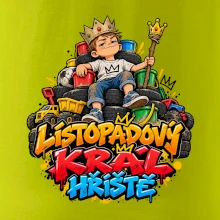 Listopadový král dětského hřiště na trůnu