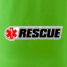 Záchranár rescue kríž červený