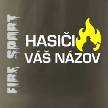 Hasiči - Váš názov - FLUO + Reflexná potlač