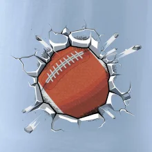 Americký futbal lopta v triku Americký futbal lopta v triku