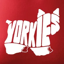 Yorkšírský teriér - Yorkie - Nápis v tele