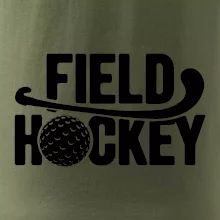 Field hockey loptička a nápis