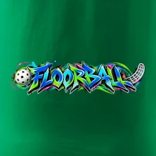 Florbalové graffiti v neonových barvách
