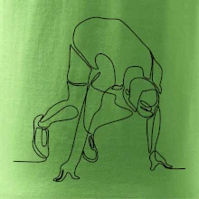 Bežec na štarte jedným ťahom