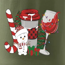 Vianoce, víno a snehuliak