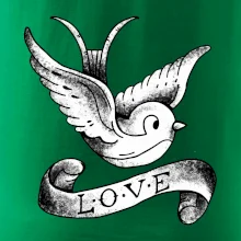 Love holubica - kreslená