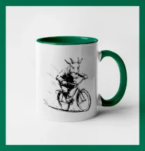 Drsný cap na bicykli