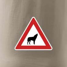 Dopravná značka - Pozor vlk