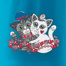 Mačky v objatí (Pecka design)