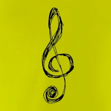 Husľový kľúč kreslený