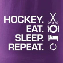 Pozemný hokej eat sleep repeat