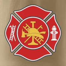 Fire department logo červené
