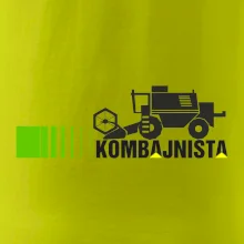 Kombajnista zelená a žltá Kombajnista zelená a žltá