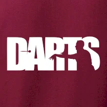 Darts - nápis so šípkarom