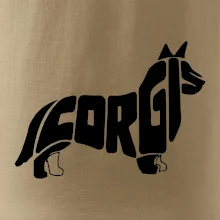 Corgi - nápis v tele