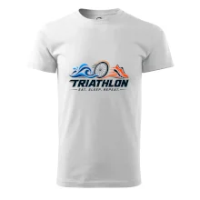 Triatlon plavání kolo a běh eat sleep repeat