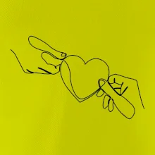 Dve ruky a srdce jedným ťahom