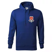 Folklór na prsníku tulipán