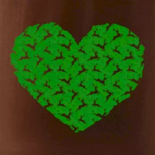 Vianočné jelene v srdci