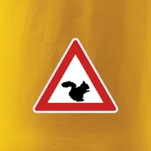 Dopravná značka - Pozor veverička