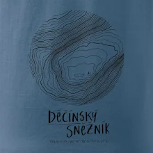 Děčínský Sněžník - vrstevnice v kruhu