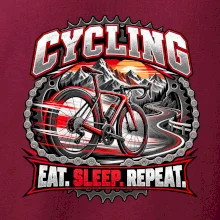 Bicykel medzi horami eat sleep repeat