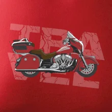 Cestovná motorka Amerika červená Cestovná motorka Amerika červená