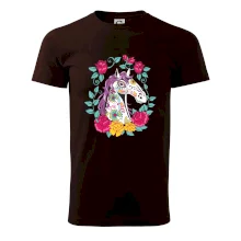 Kôň farebný s kvetinami