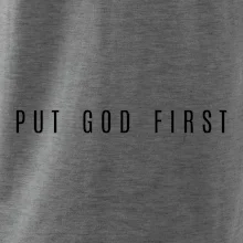 Put God first slabý nápis