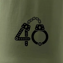 Narodeninové tričko pre policajta - putá 40