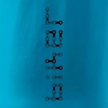 Biker nápis na výšku reťaz