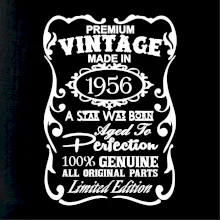 Vintage Etiketa - 1956