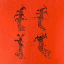 Skrútený stožiar vysokého vedenia