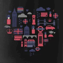 Anglicko symboly srdce Anglicko symboly srdce