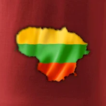 Litva vlajka mapa