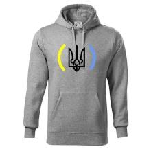 Ukrajina trojzubec s farbami Ukrajina trojzubec s farbami